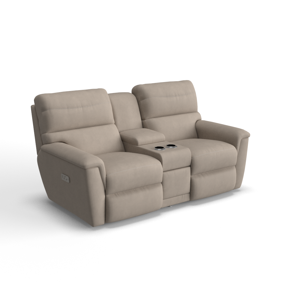 Ava Power Reclining Sofa w/ Console Headrest & Lumbar, In Stock